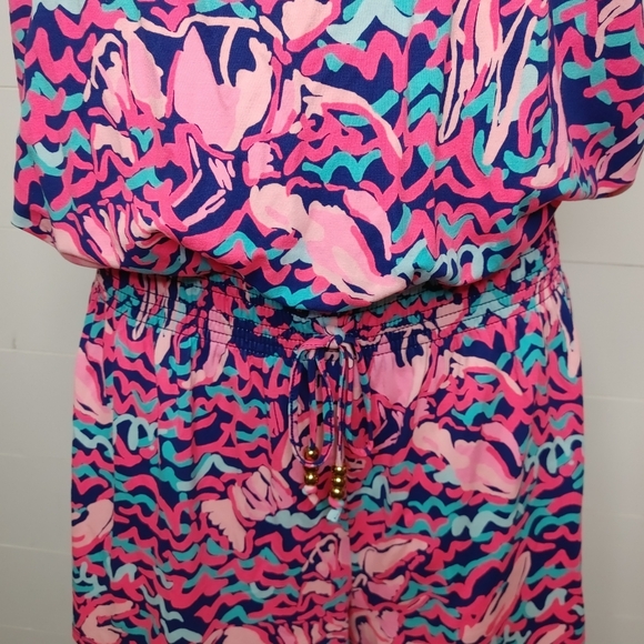 Lilly Pulitzer Tala romper lobstah roll size L - Picture 4 of 15